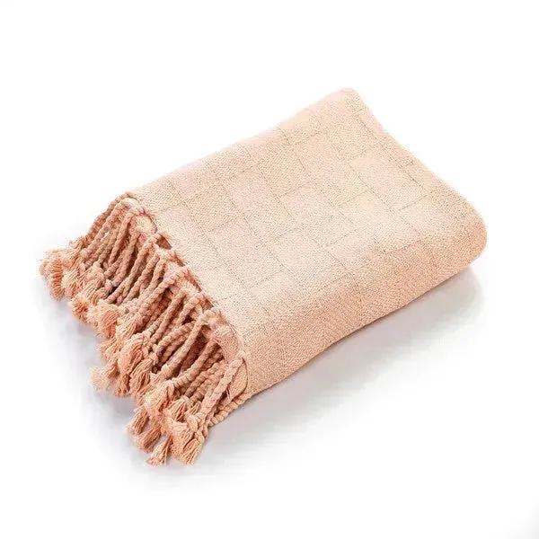 Heather 80213PCH Peach Throw Blanket