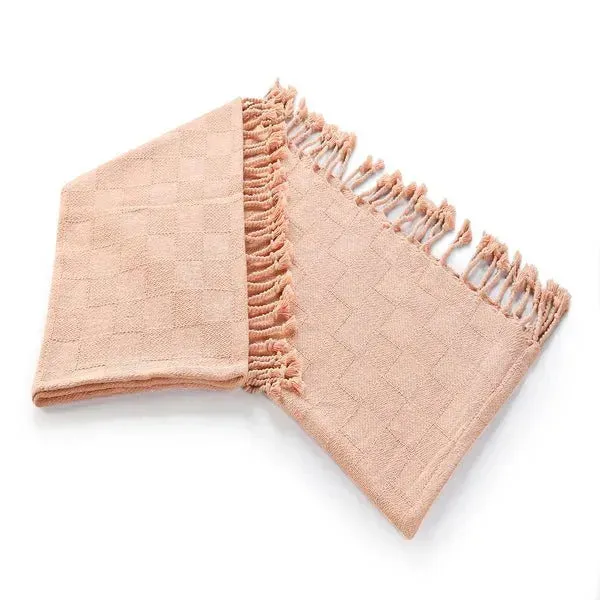 Heather 80213PCH Peach Throw Blanket