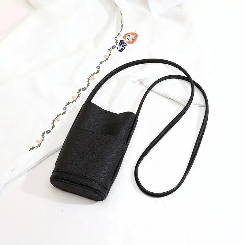 High-grade Soft Leather Mobile Phone Bag Female Mini Crossbody bag