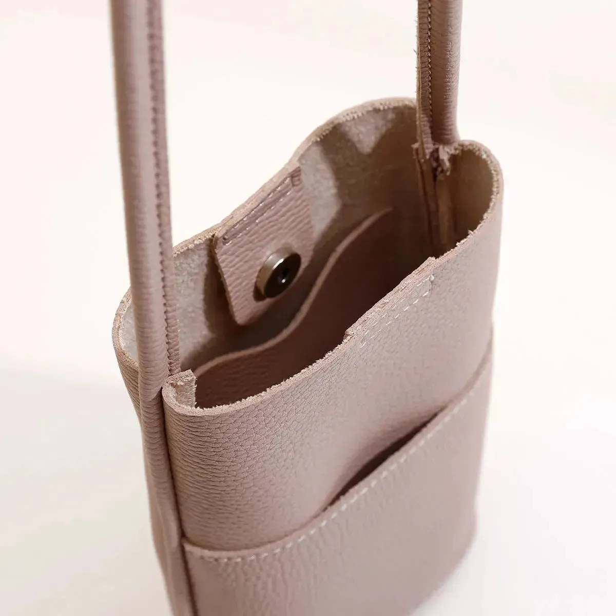 High-grade Soft Leather Mobile Phone Bag Female Mini Crossbody bag