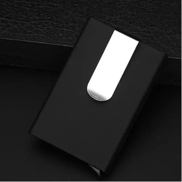 High Quality Men Wallet Credit Card Holder Aluminum Wallet Cash Clip Holder