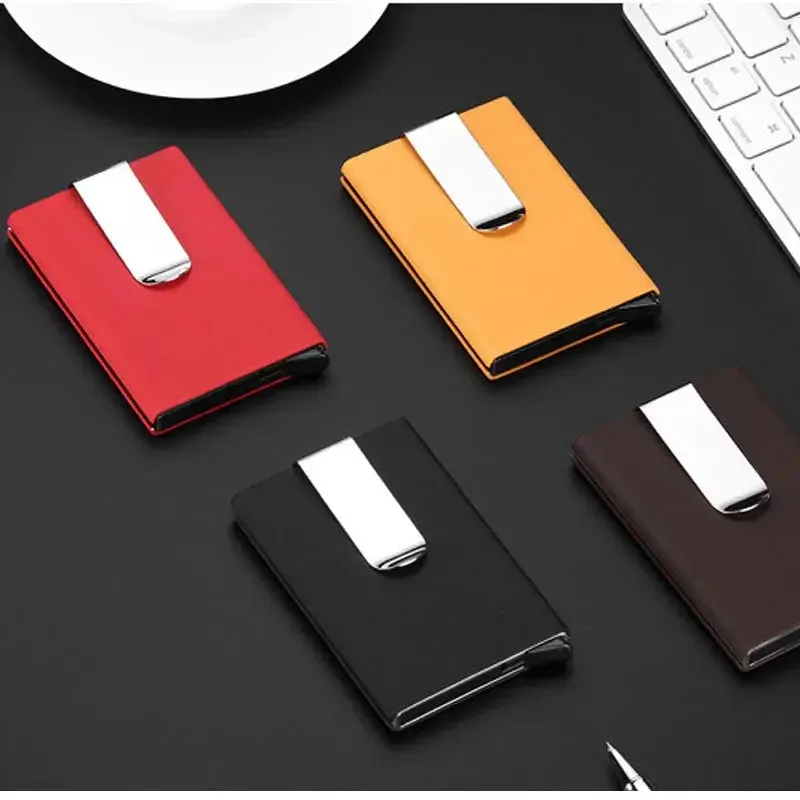 High Quality Men Wallet Credit Card Holder Aluminum Wallet Cash Clip Holder