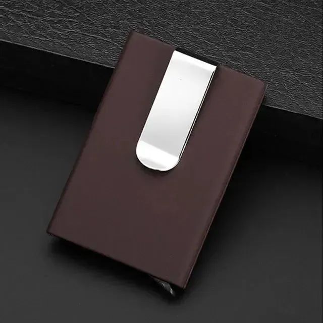 High Quality Men Wallet Credit Card Holder Aluminum Wallet Cash Clip Holder