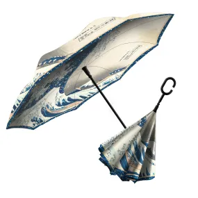 Hokusai The Great Wave Reverse Umbrella