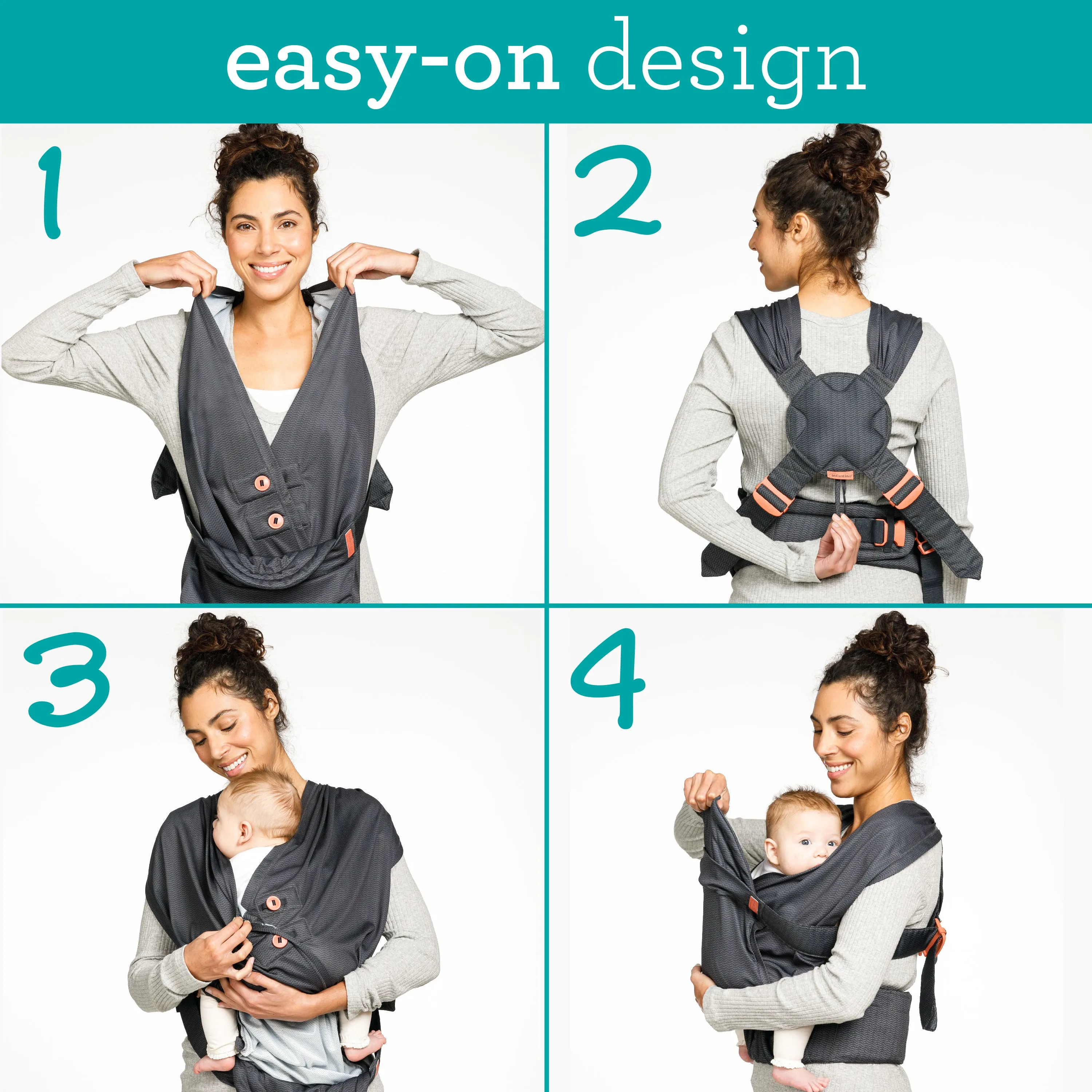 Hug & Cuddle Adjustable Hybrid Wrap Carrier