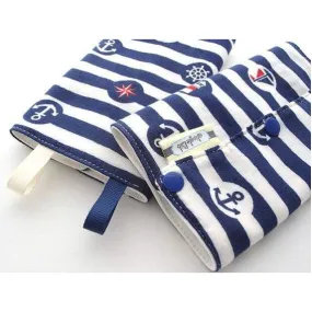 Jinglebib Drool Pad - Nautical