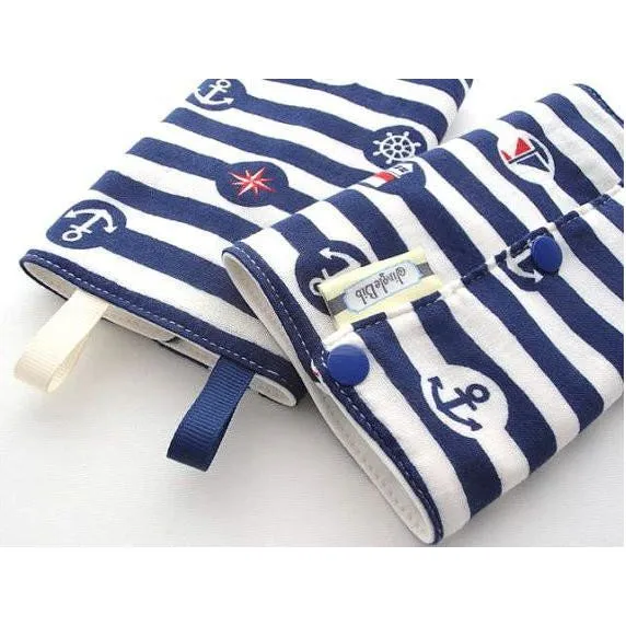 Jinglebib Drool Pad - Nautical