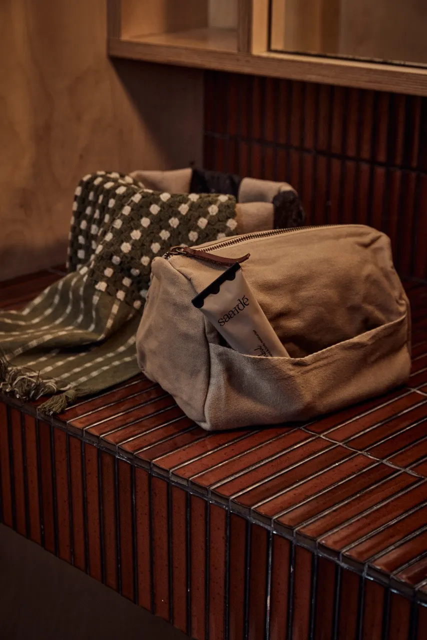 Journey Toiletry Canvas Bag | Clay