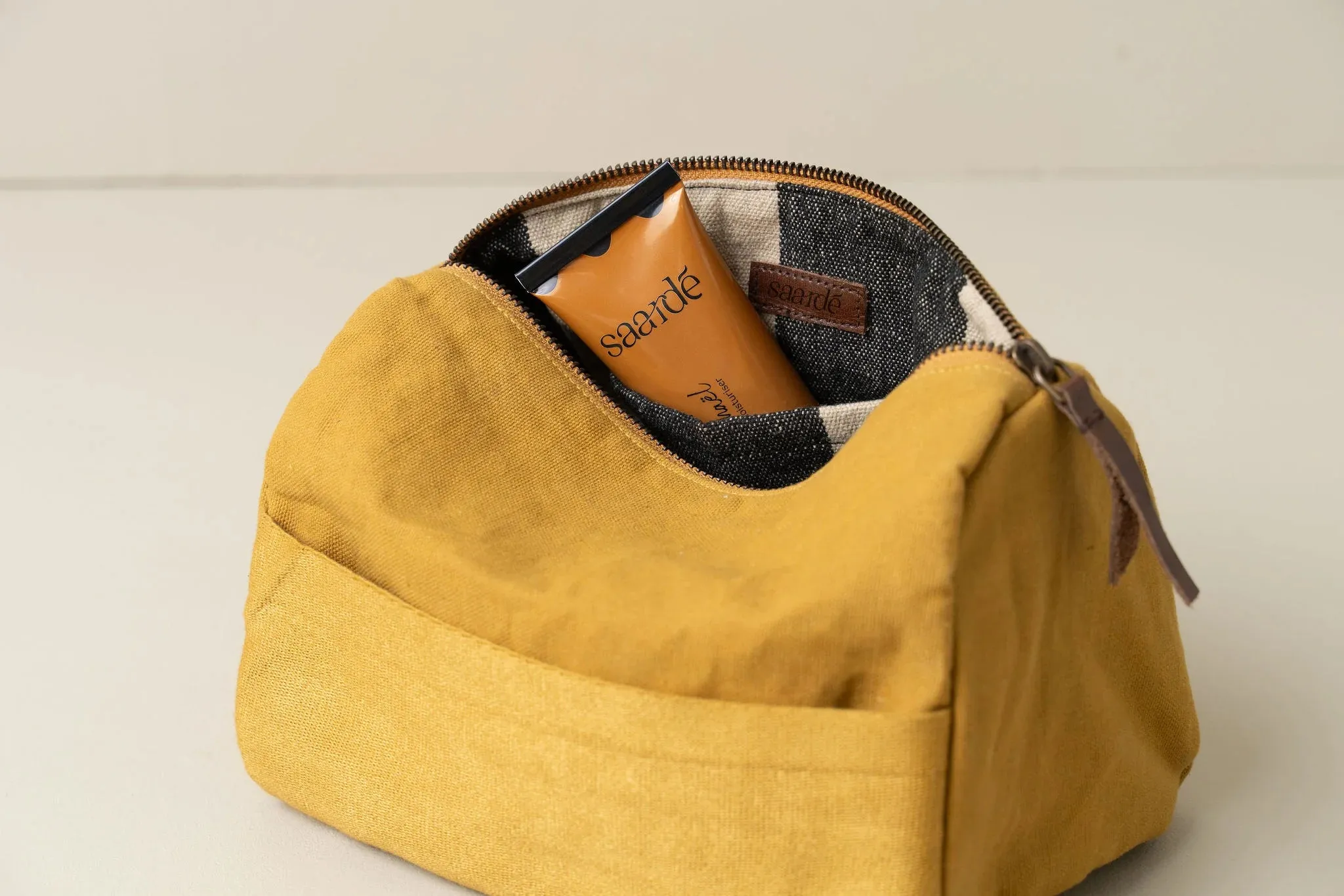 Journey Toiletry Canvas Bag Mustard