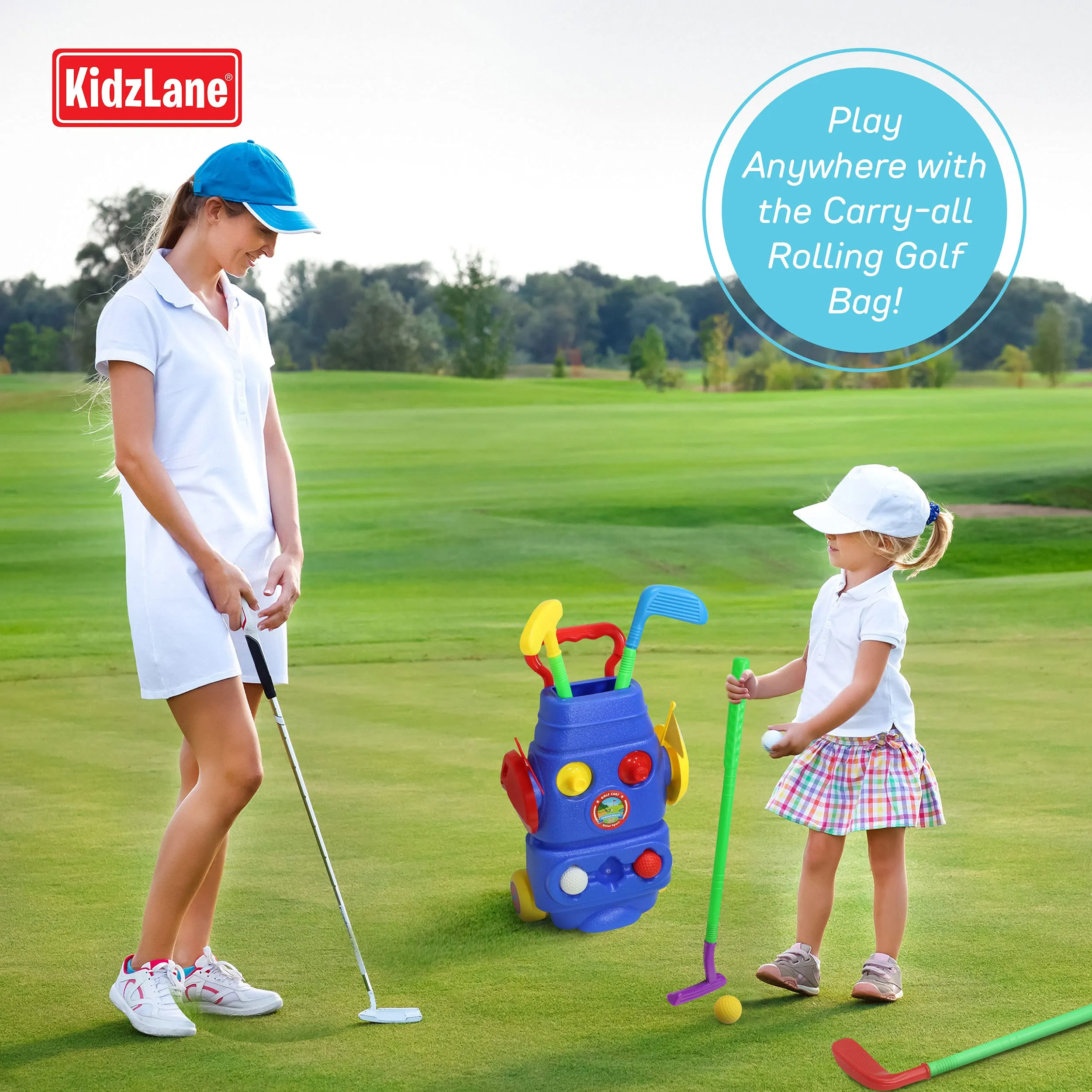 Kidzlane Golf Set for Kids and Toddlers | Complete Golf Club Toy Set for Toddlers & Kids