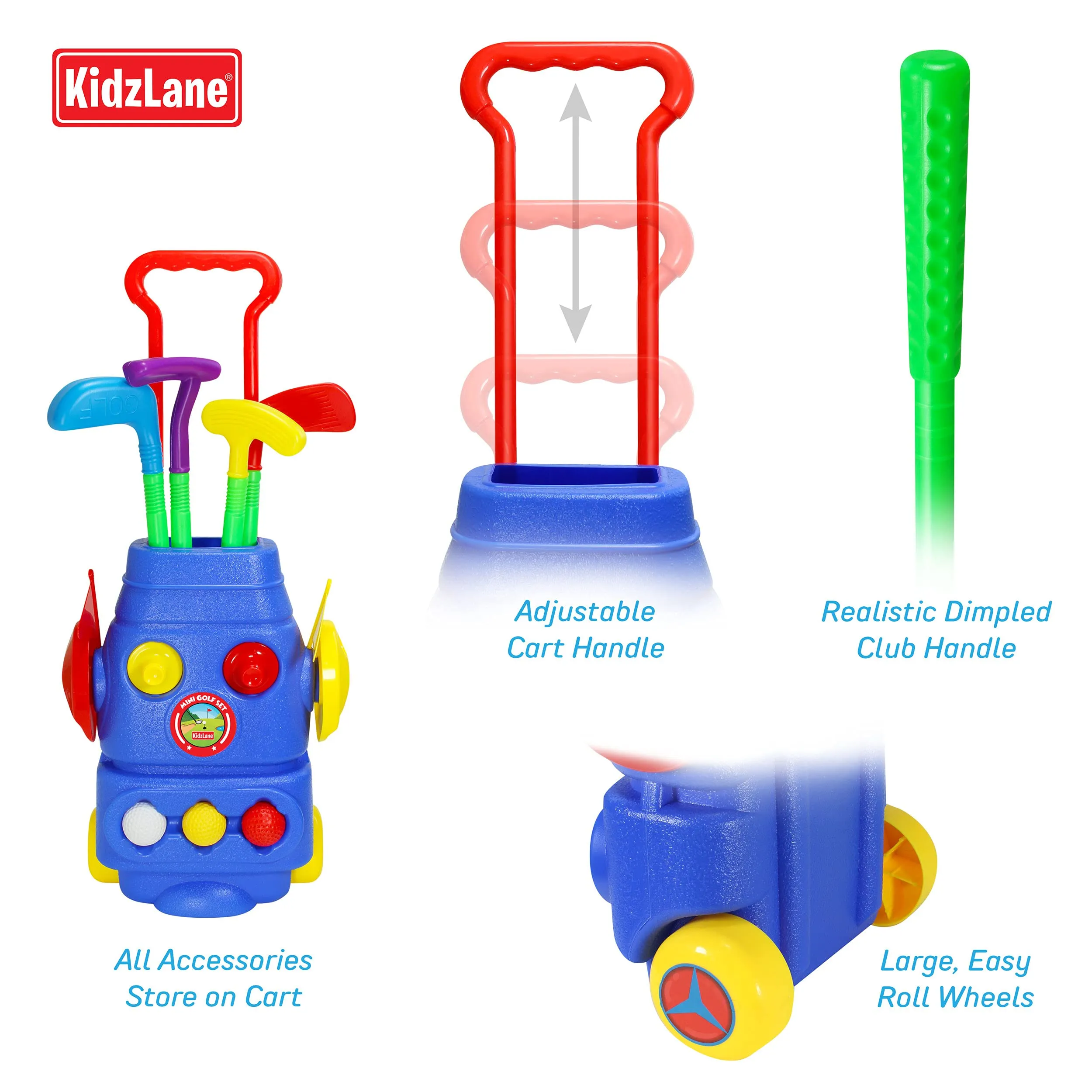 Kidzlane Golf Set for Kids and Toddlers | Complete Golf Club Toy Set for Toddlers & Kids