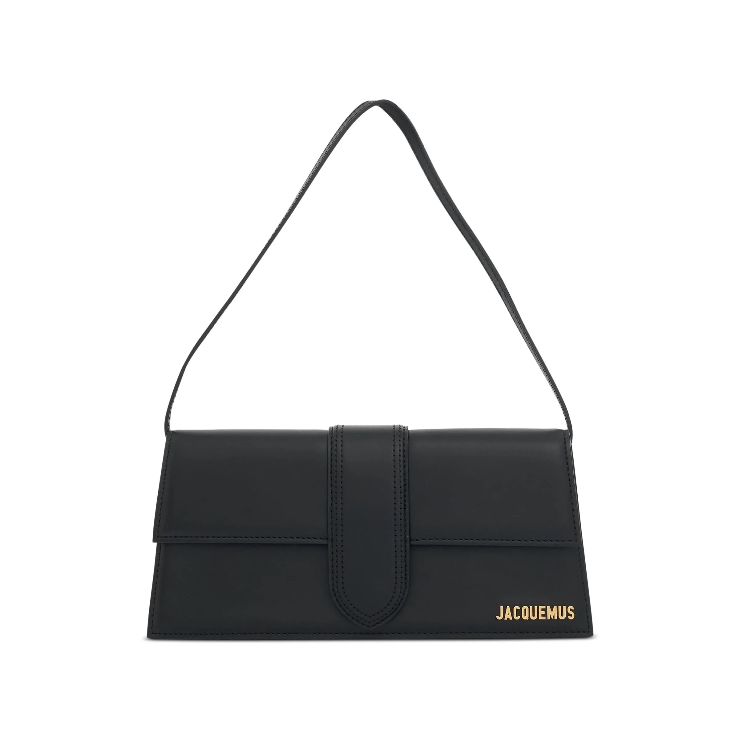 Le Bambino Long Leather Bag in Black