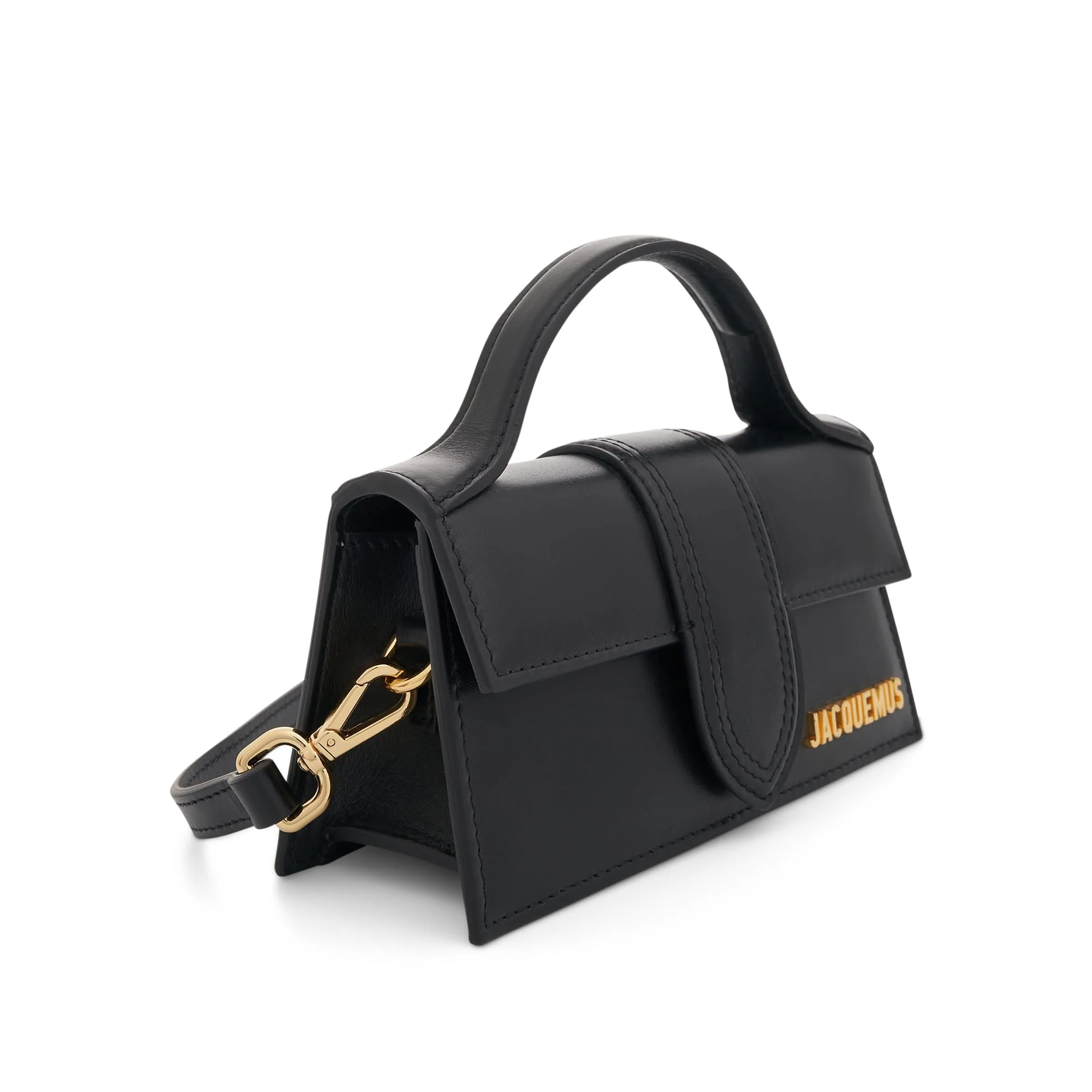 Le Bambino Mini Leather Bag in Black