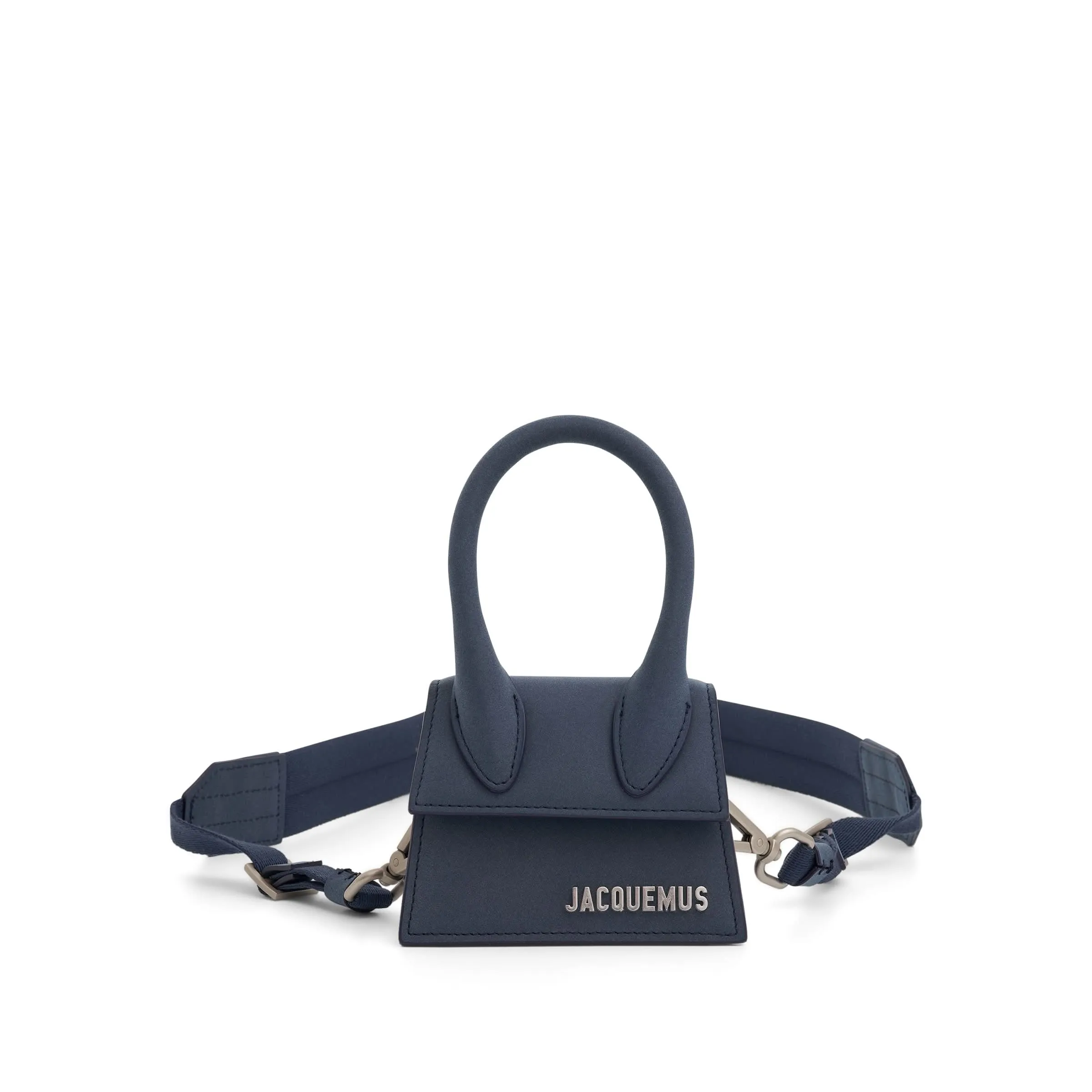 Le Chiquito Homme Mini Leather Bag in Dark Navy