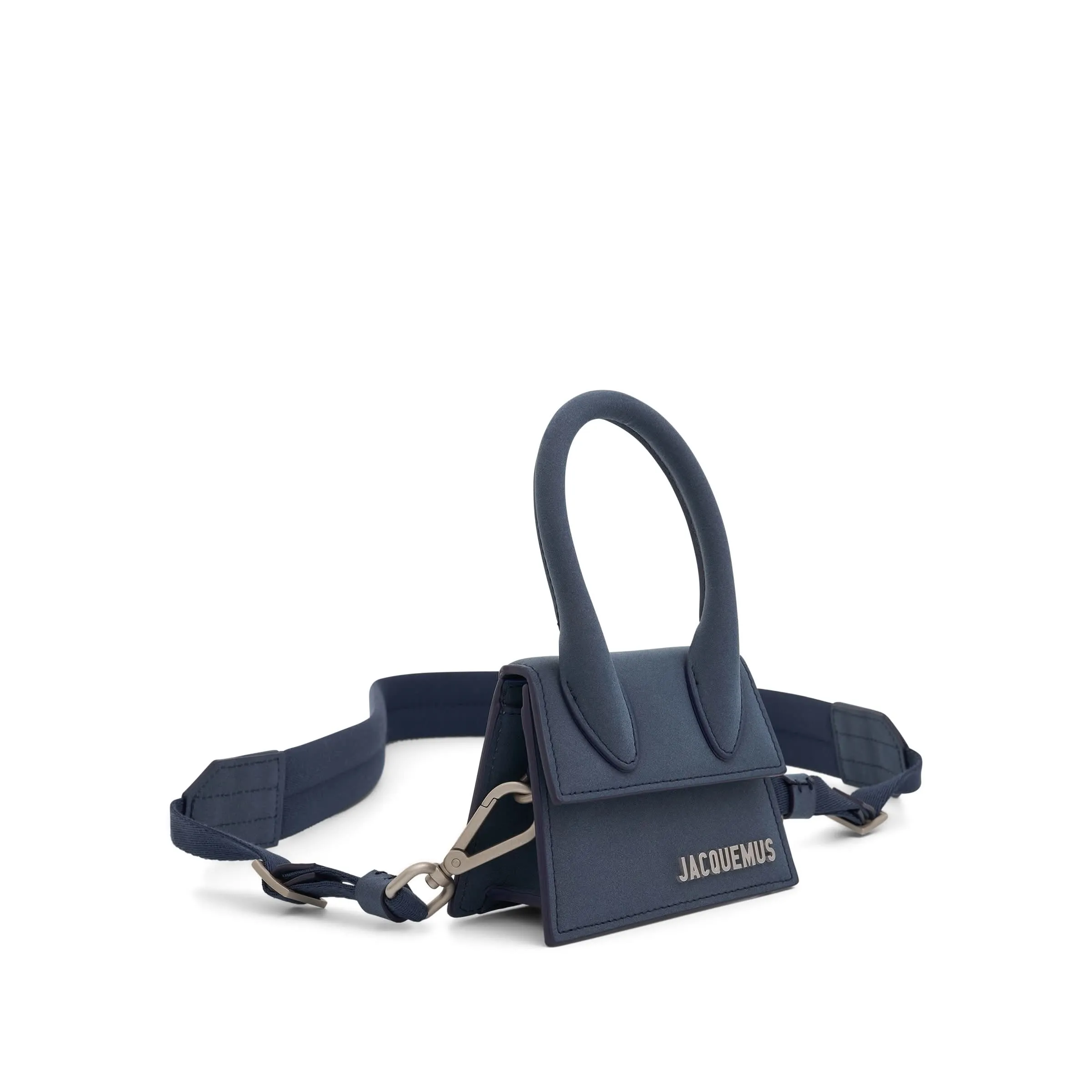 Le Chiquito Homme Mini Leather Bag in Dark Navy