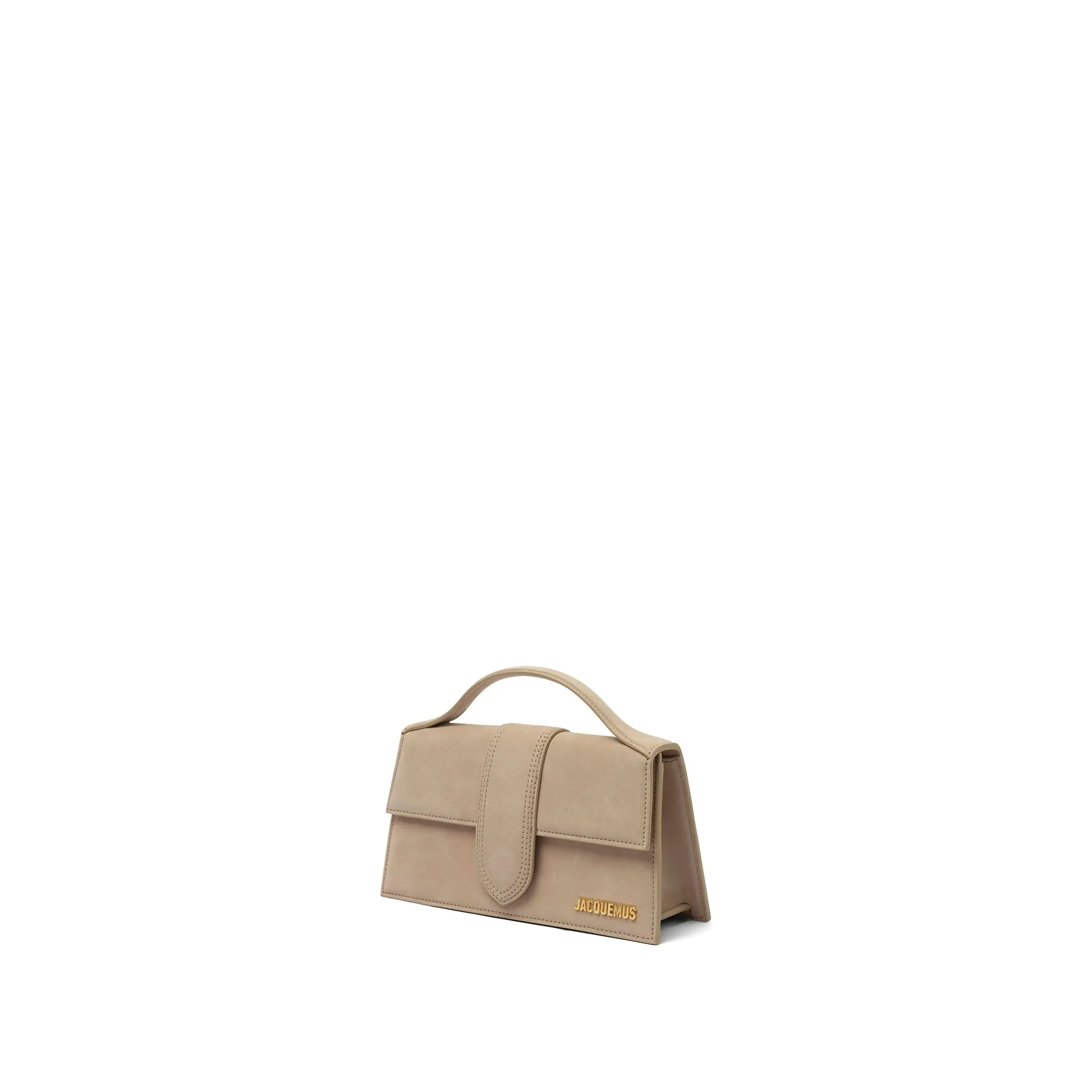 Le Grand Bambino Leather Bag in Dark Beige