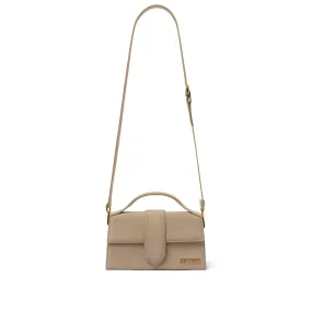 Le Grand Bambino Leather Bag in Dark Beige