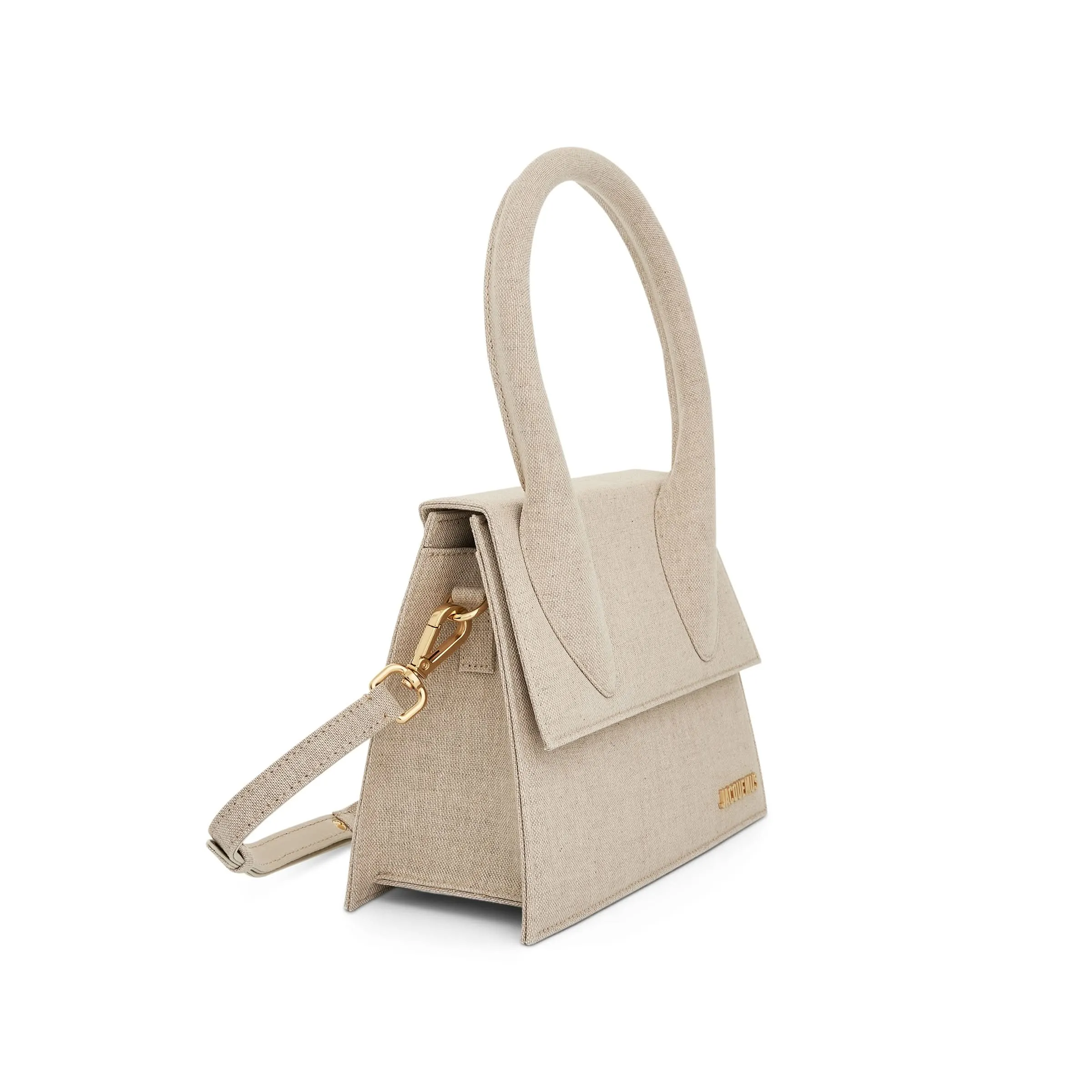 Le Grand Chiquito Leather Bag in Light Greige