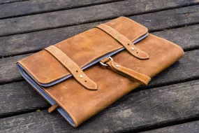 Leather Toiletry / Travel Bag - Crazy Horse Brown