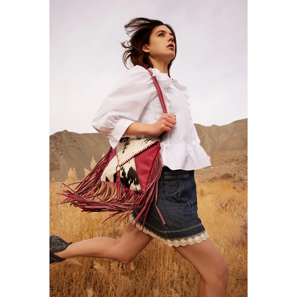 Letterstone Trail Fringe Leather & Hairon Bag