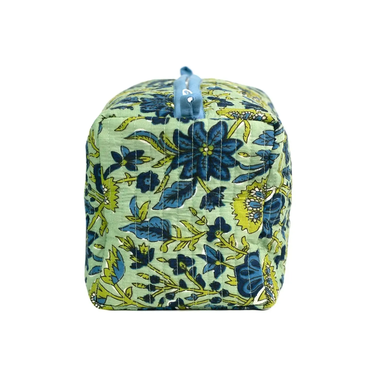 Lime Patchouli Cotton Wash Bag