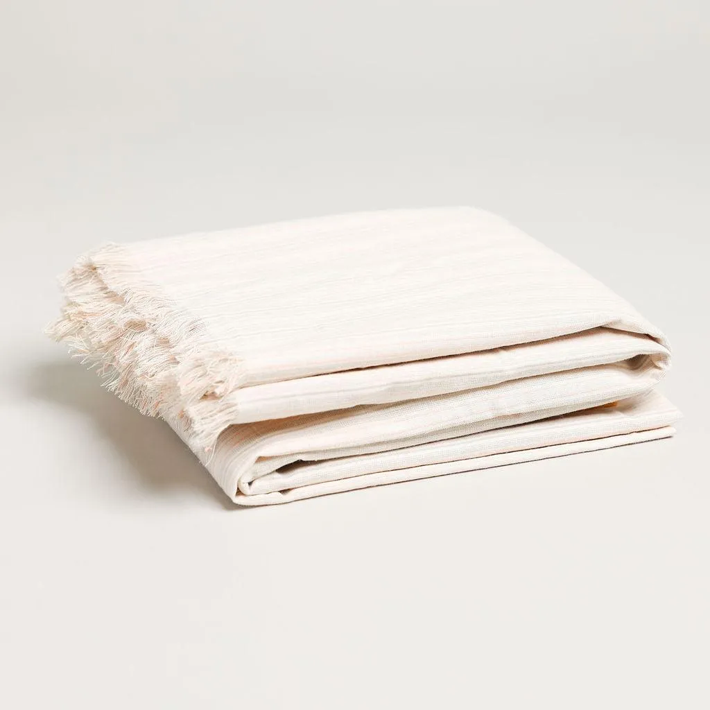 Linen Cotton Throw Blankets 56" X 75"  1.5" FRINGE