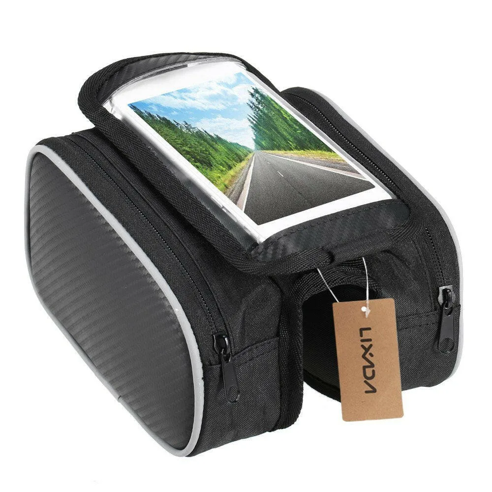 Lixada Bicycle Front Frame Touchscreen Phone Bag