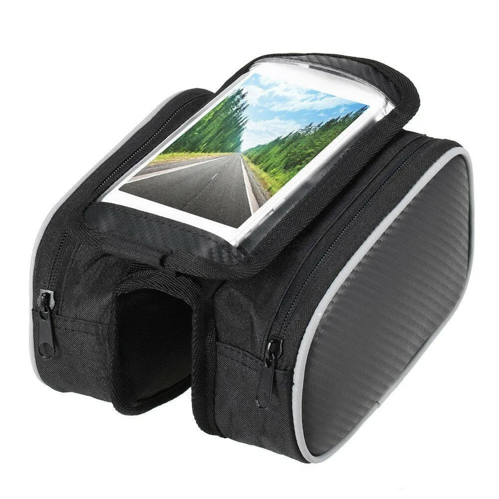 Lixada Bicycle Front Frame Touchscreen Phone Bag