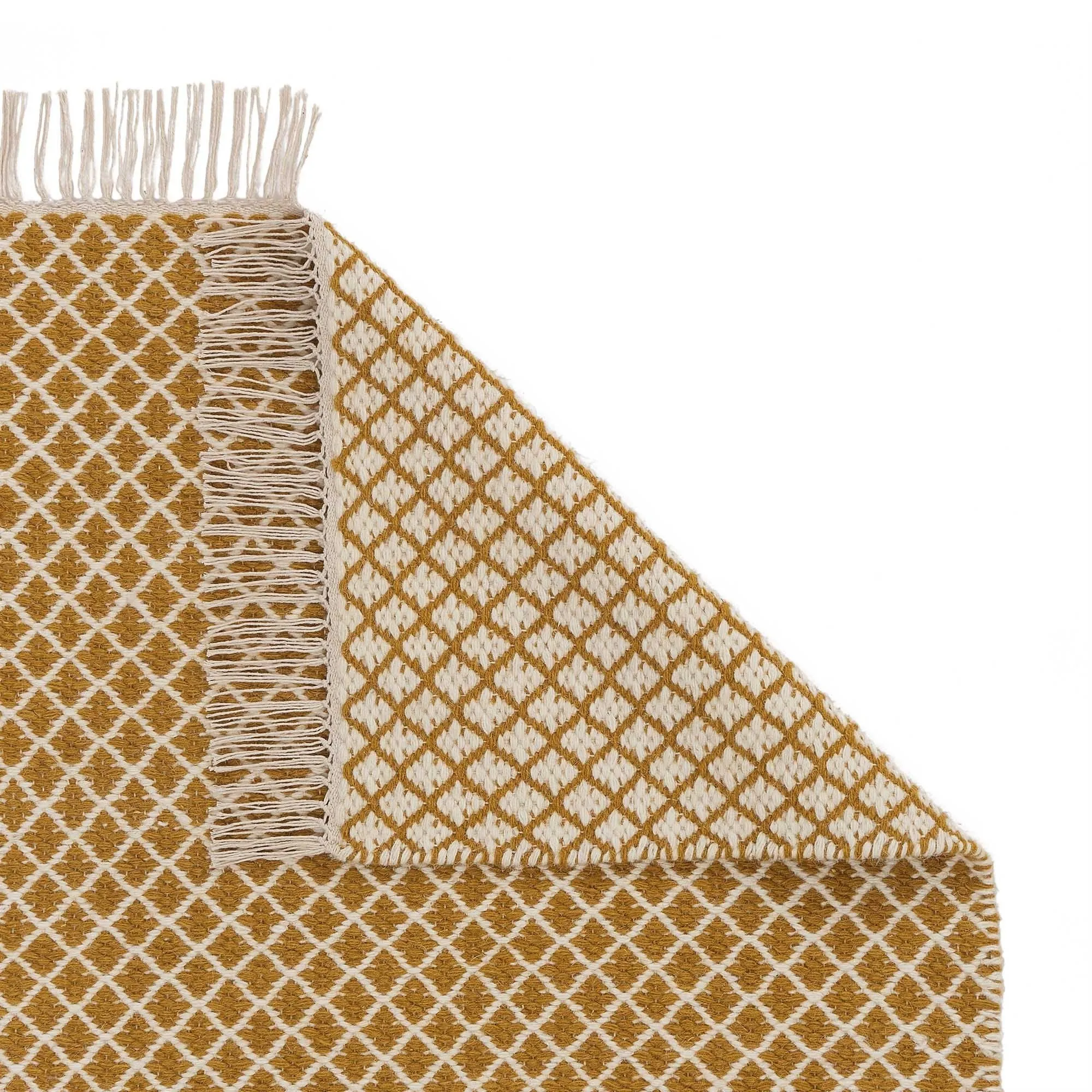 Loni Rug [Bright mustard/Off-white]