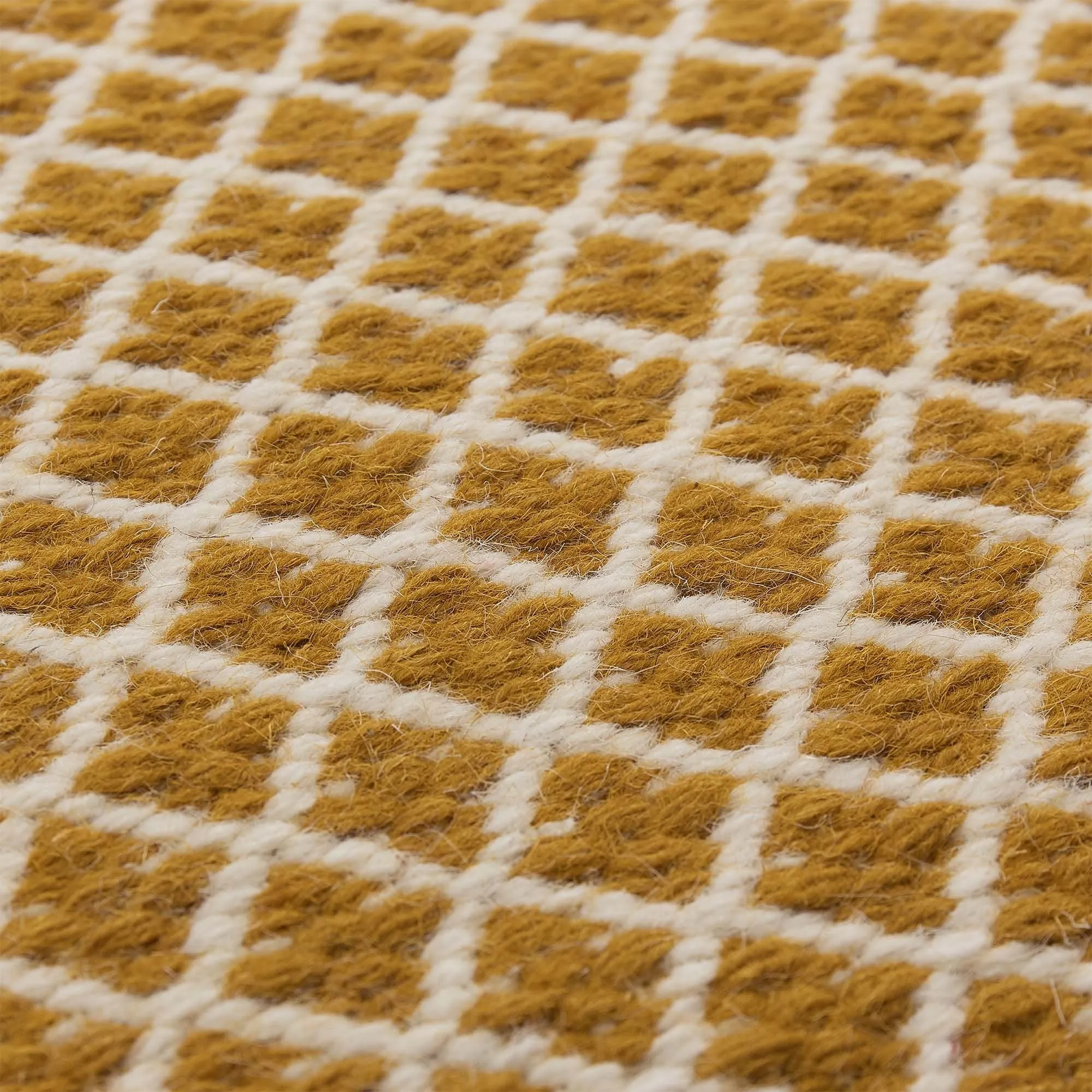 Loni Rug [Bright mustard/Off-white]