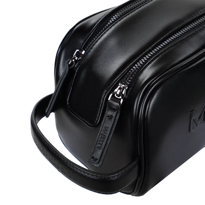 MAJESTY 2-Zipper Pouch (Black)