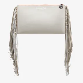 Maxi Fringe Clutch "Wellington Blond"