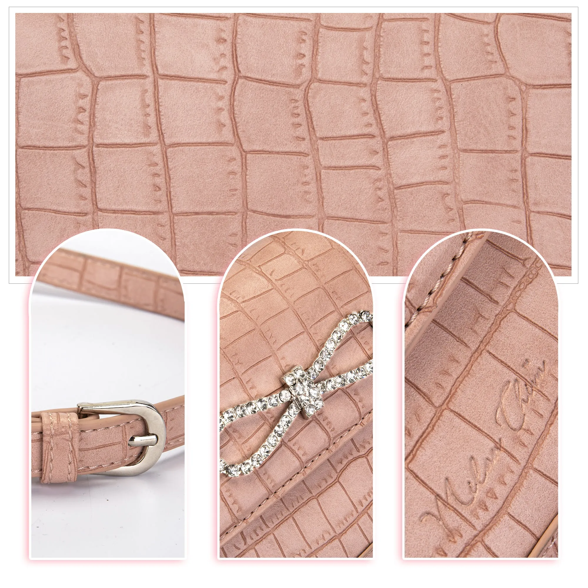 MC-1004 Milan Chiva Crocodile Crossbody Bag