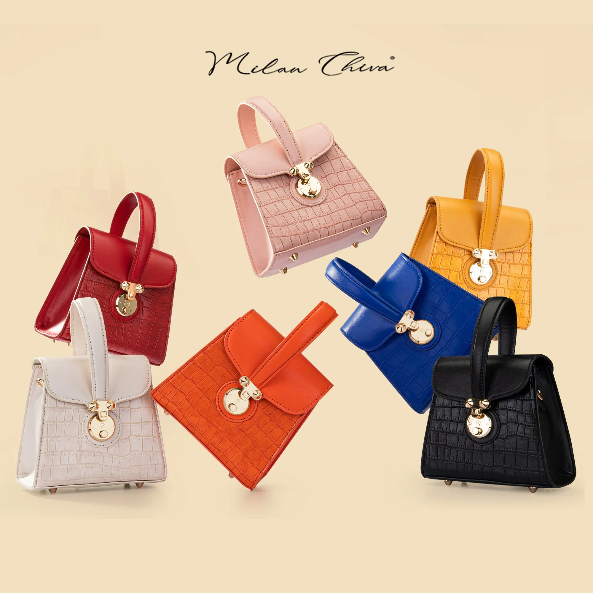 MC-1011 Milan Chiva Crocodile Crossbody Bag