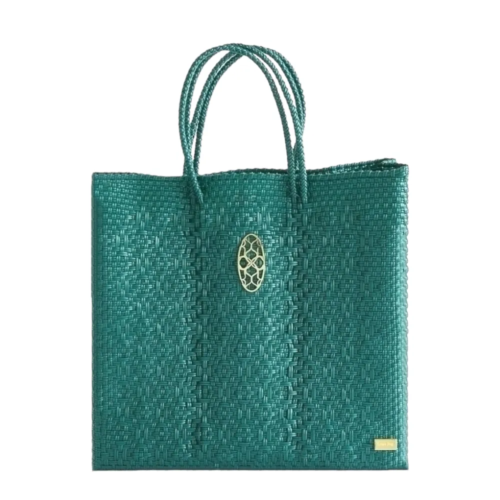 MEDIUM EMERALD GREEN TOTE BAG