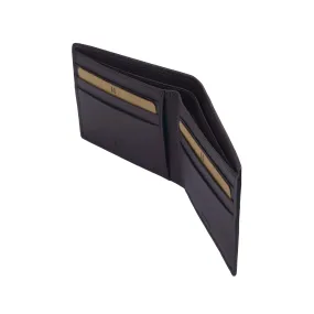 Men's Brown Leather Fold Wallet - Hiroshi