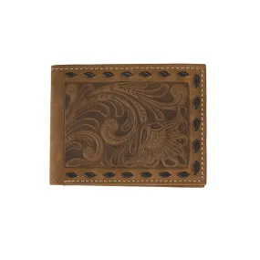 MENS NOCONA BIFOLD FLORAL EMBOSSED WALLET