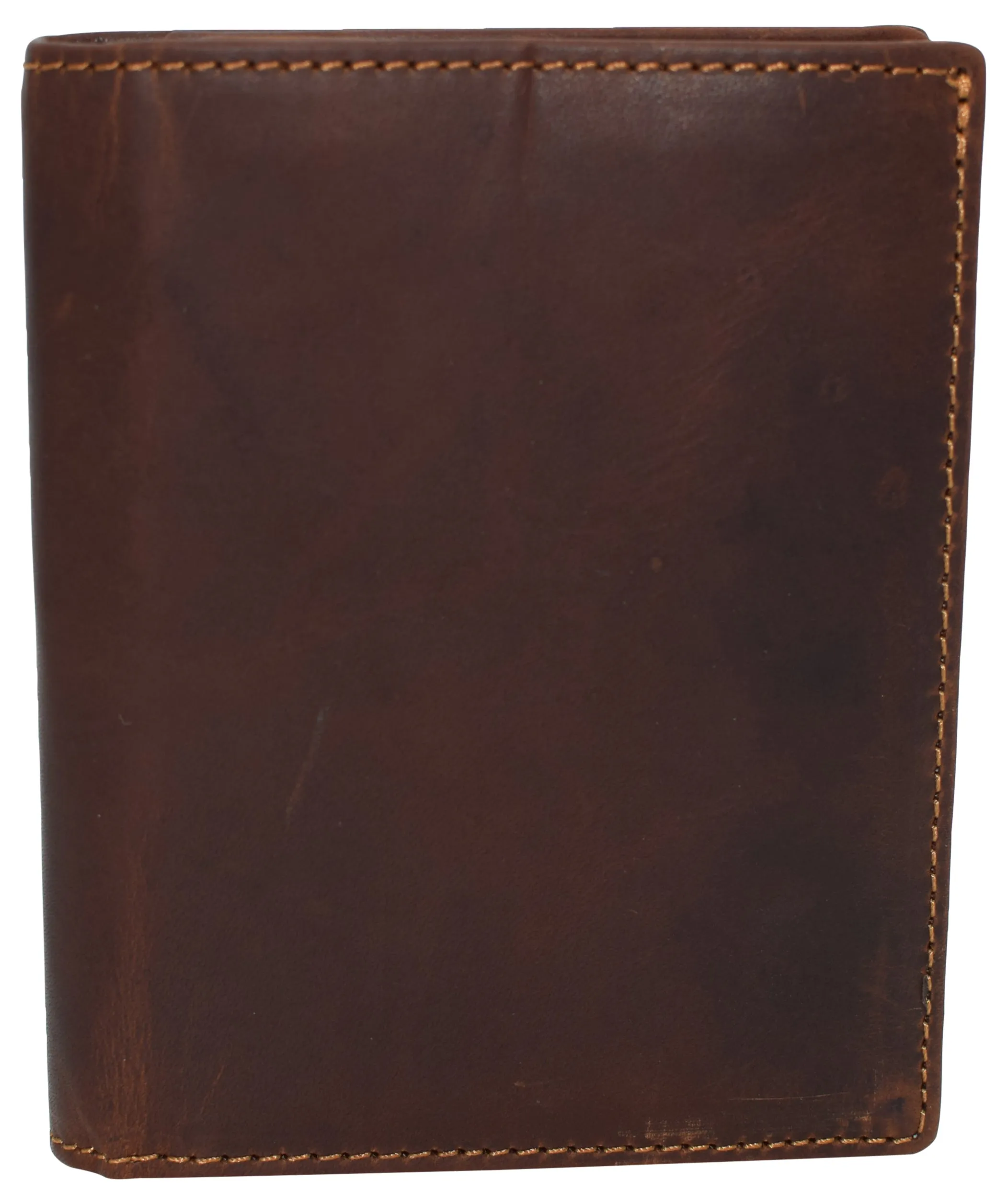 Mens Slim Bifold Vintage Leather Wallet RFID Blocking Vertical Credit Card Slots Holder Wallets for Men