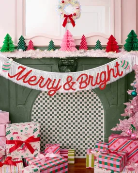 Merry & Bright Banner - two piece banner