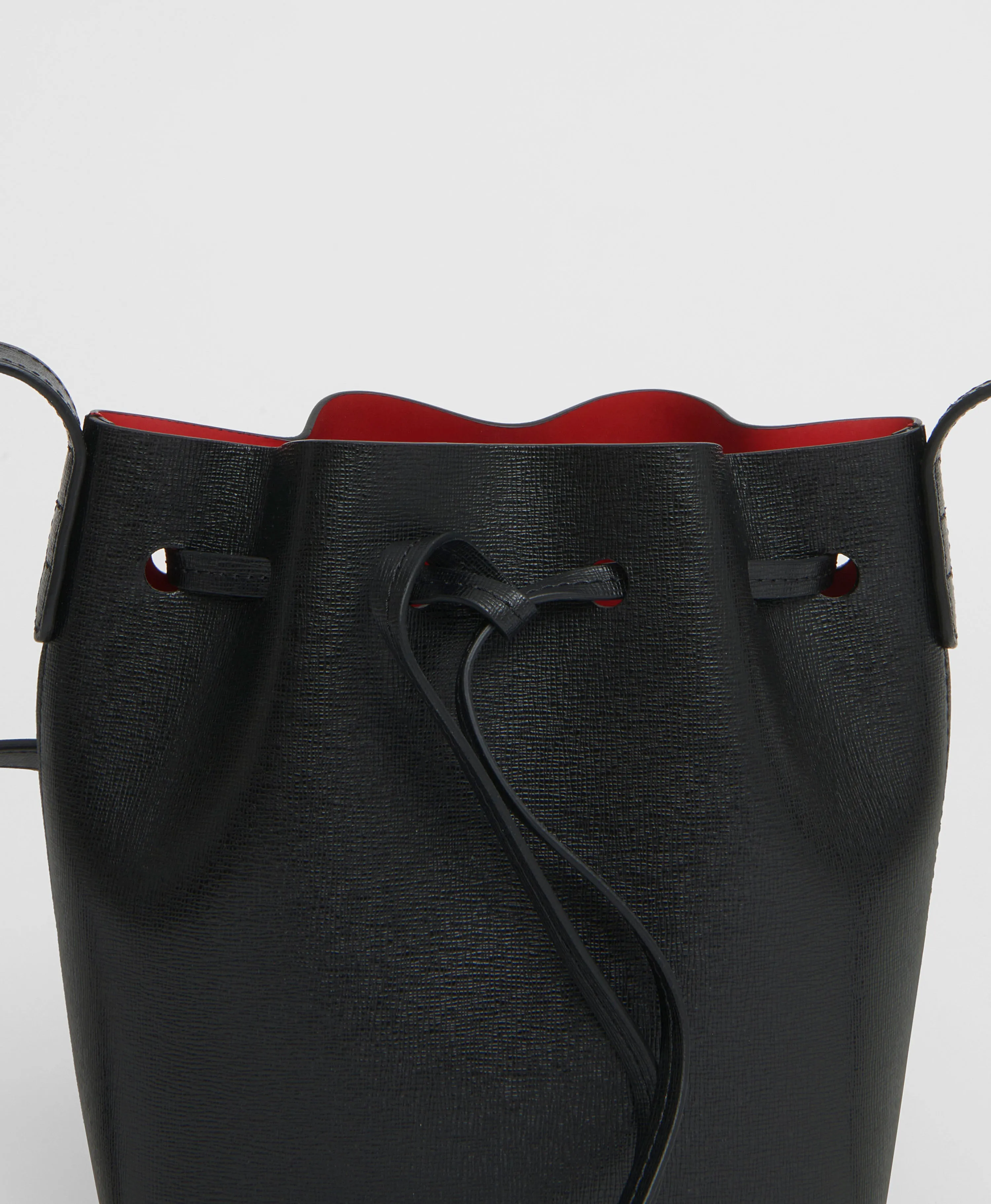 Mini Mini Bucket Bag - Black/Flamma