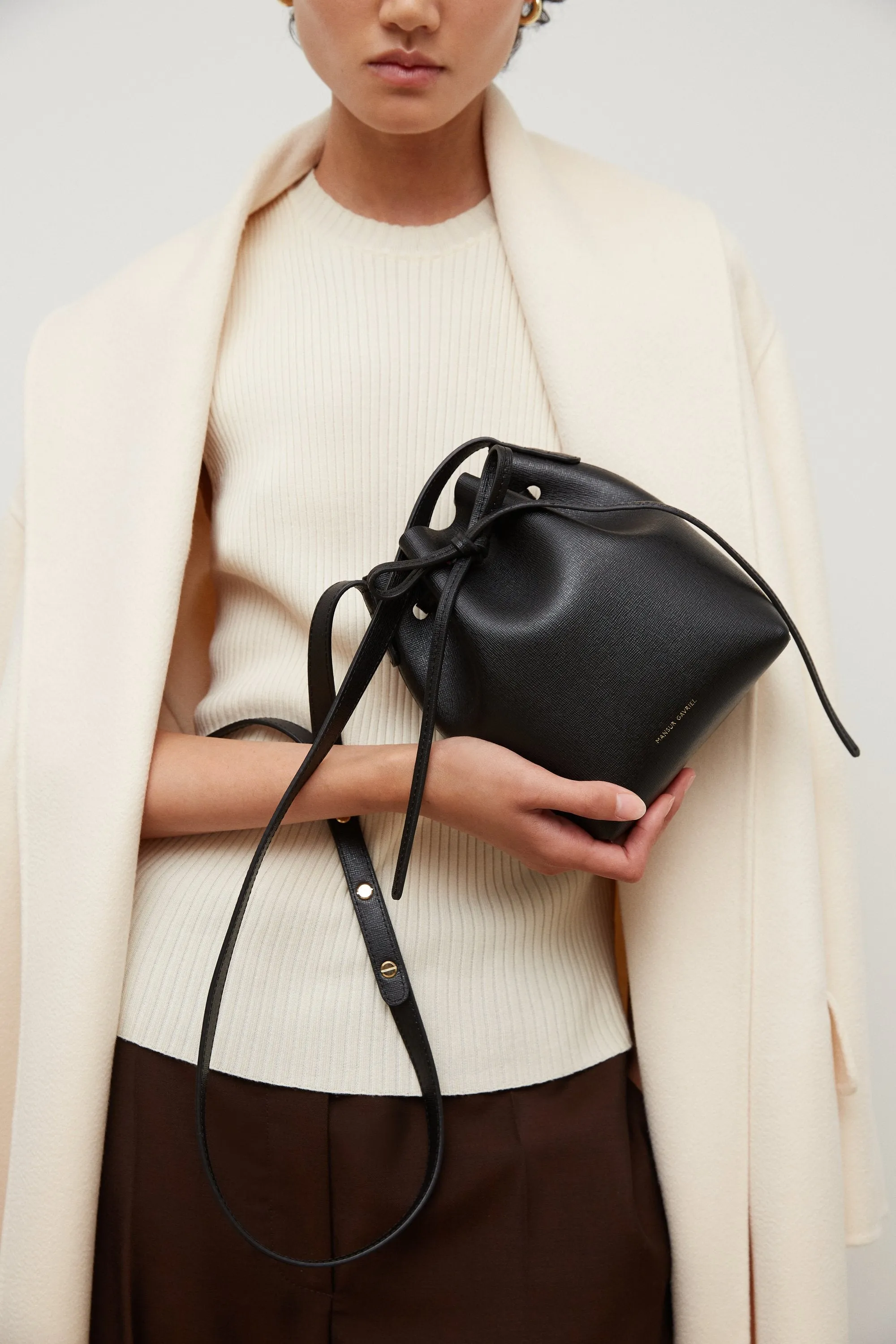 Mini Mini Bucket Bag - Black/Flamma