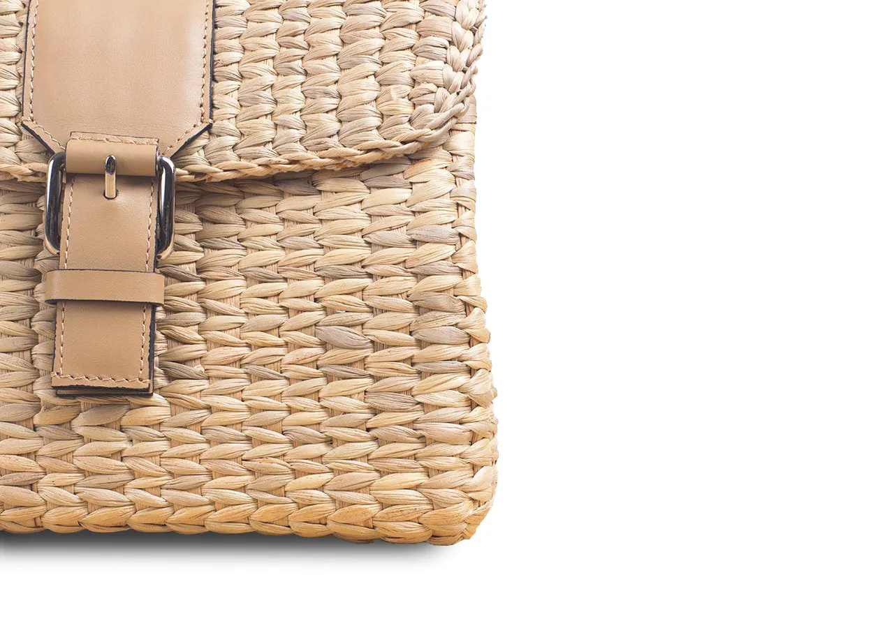 MINI VIPHA WICKER BAG (Nude)