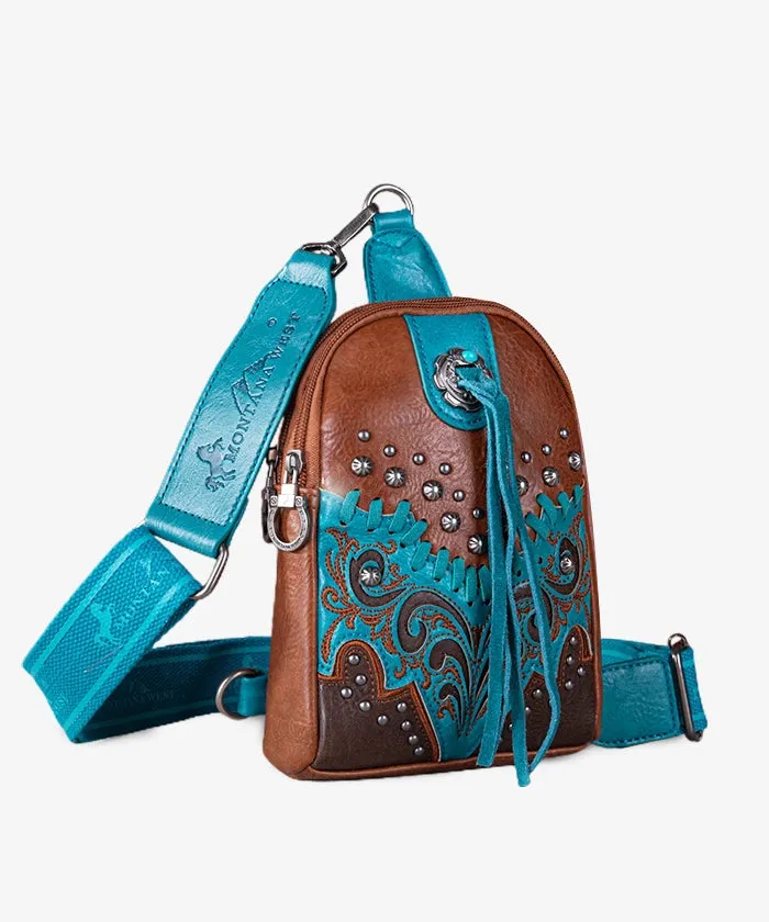 Montana West Studed Crossbody Sling Bag Collection