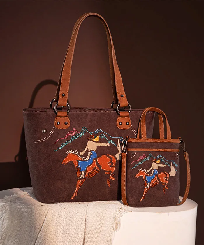 Montana West Western Concealed Carry Tote Bag Set