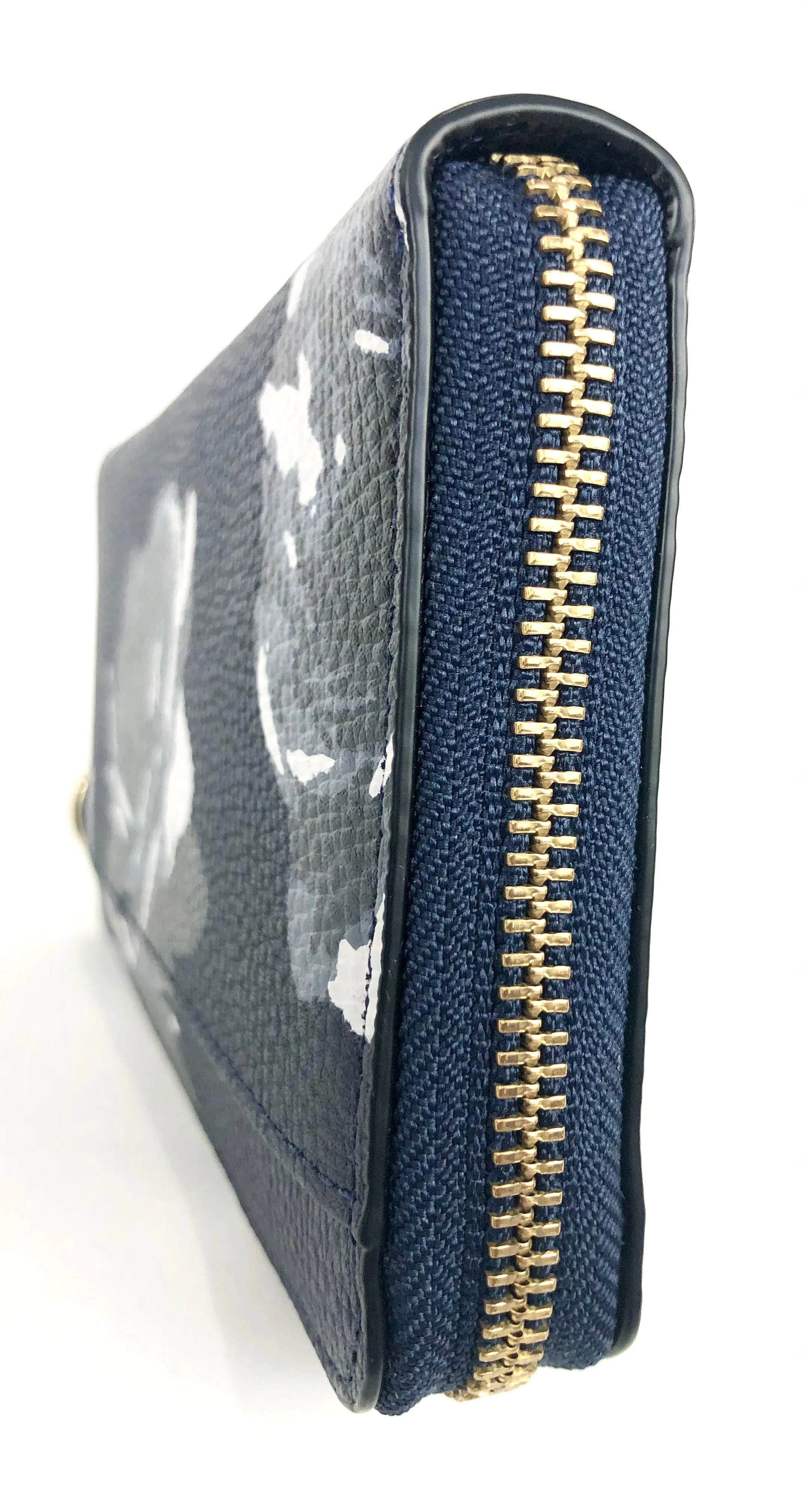 Navy Briar Lane Night Rose Neda Continental Zip Around Wallet