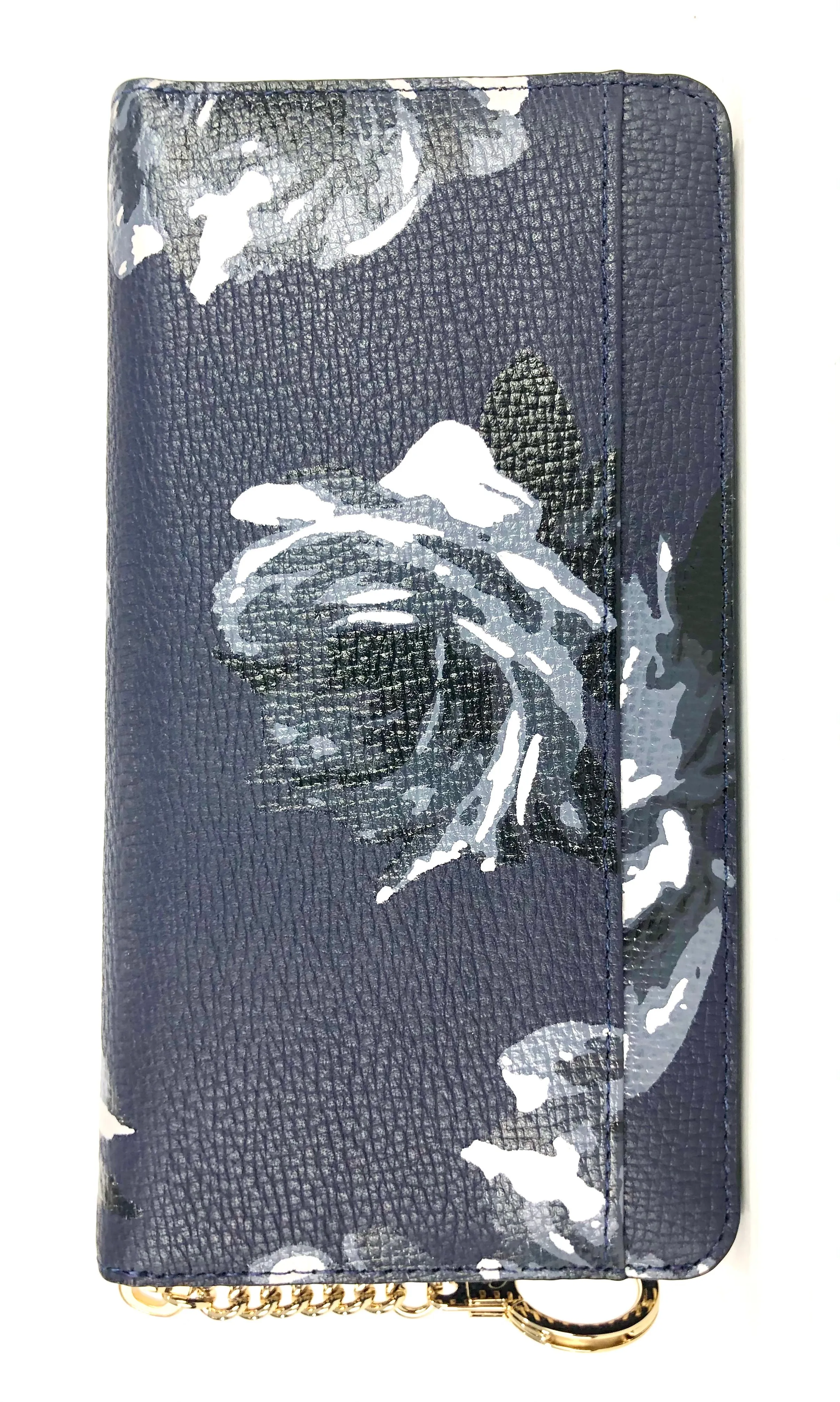 Navy Briar Lane Night Rose Neda Continental Zip Around Wallet