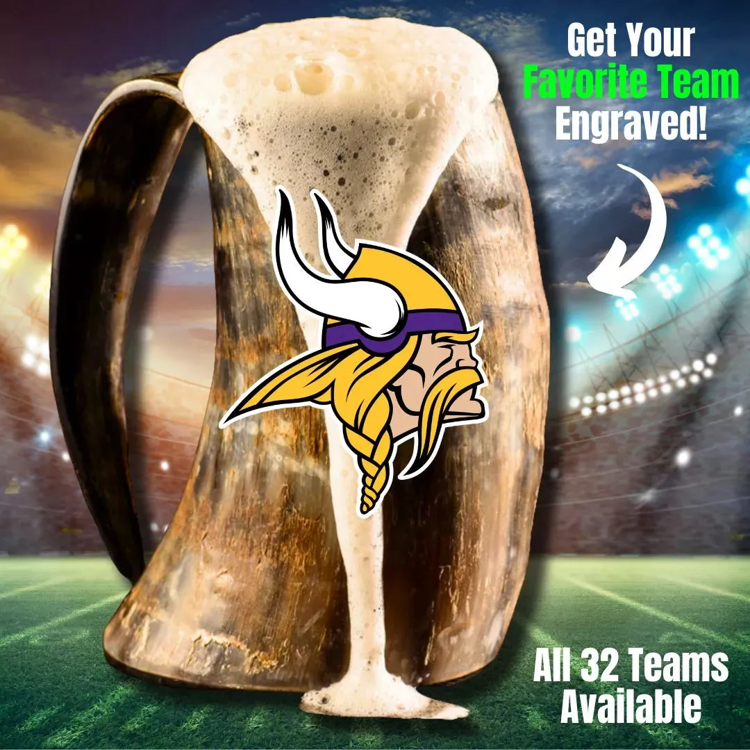 NFL 100% Ox Horn Drinking Mug