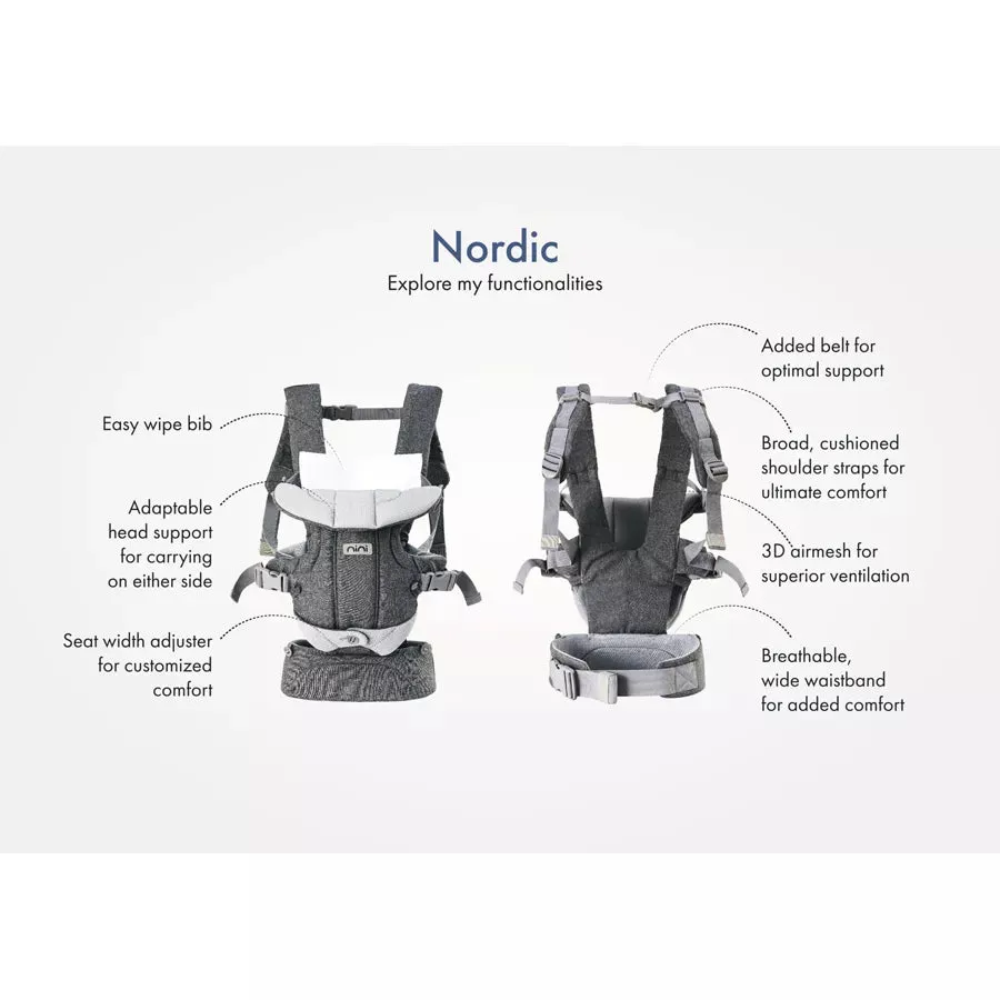 Nini Nordic Baby Carrier (Black)