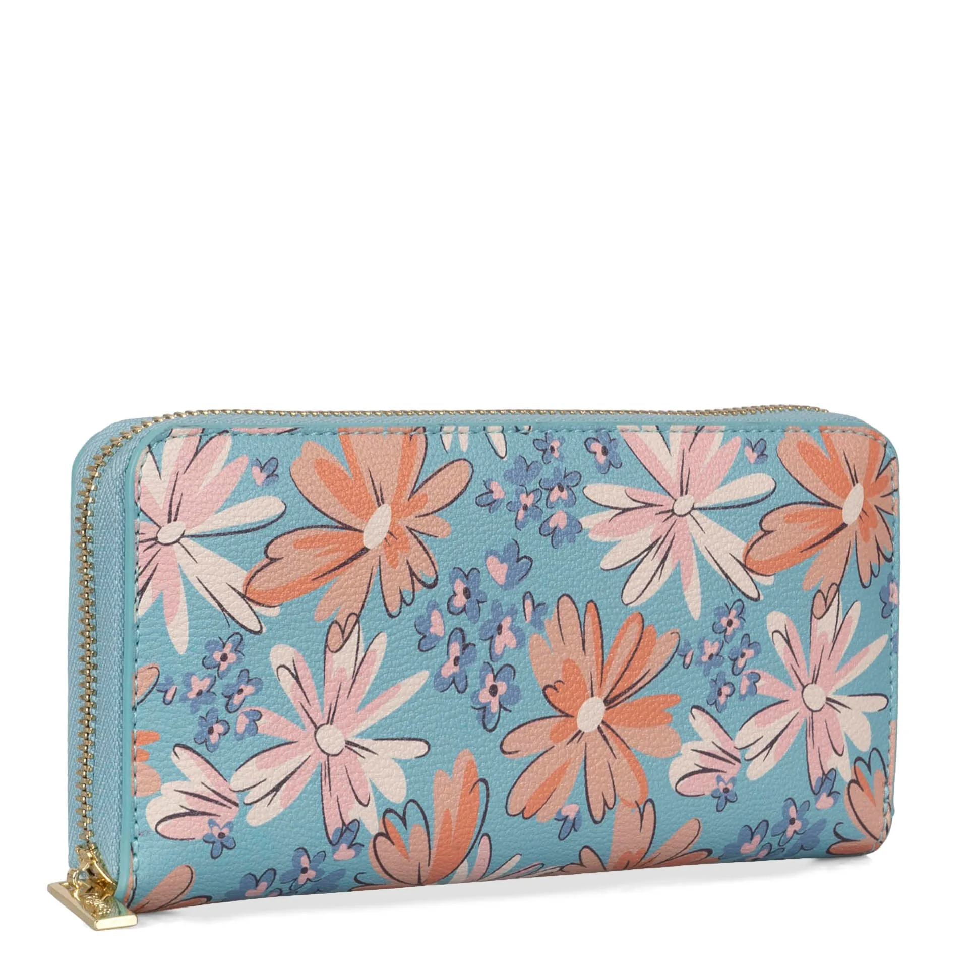 Nora RFID Floral Zip-Around Wallet