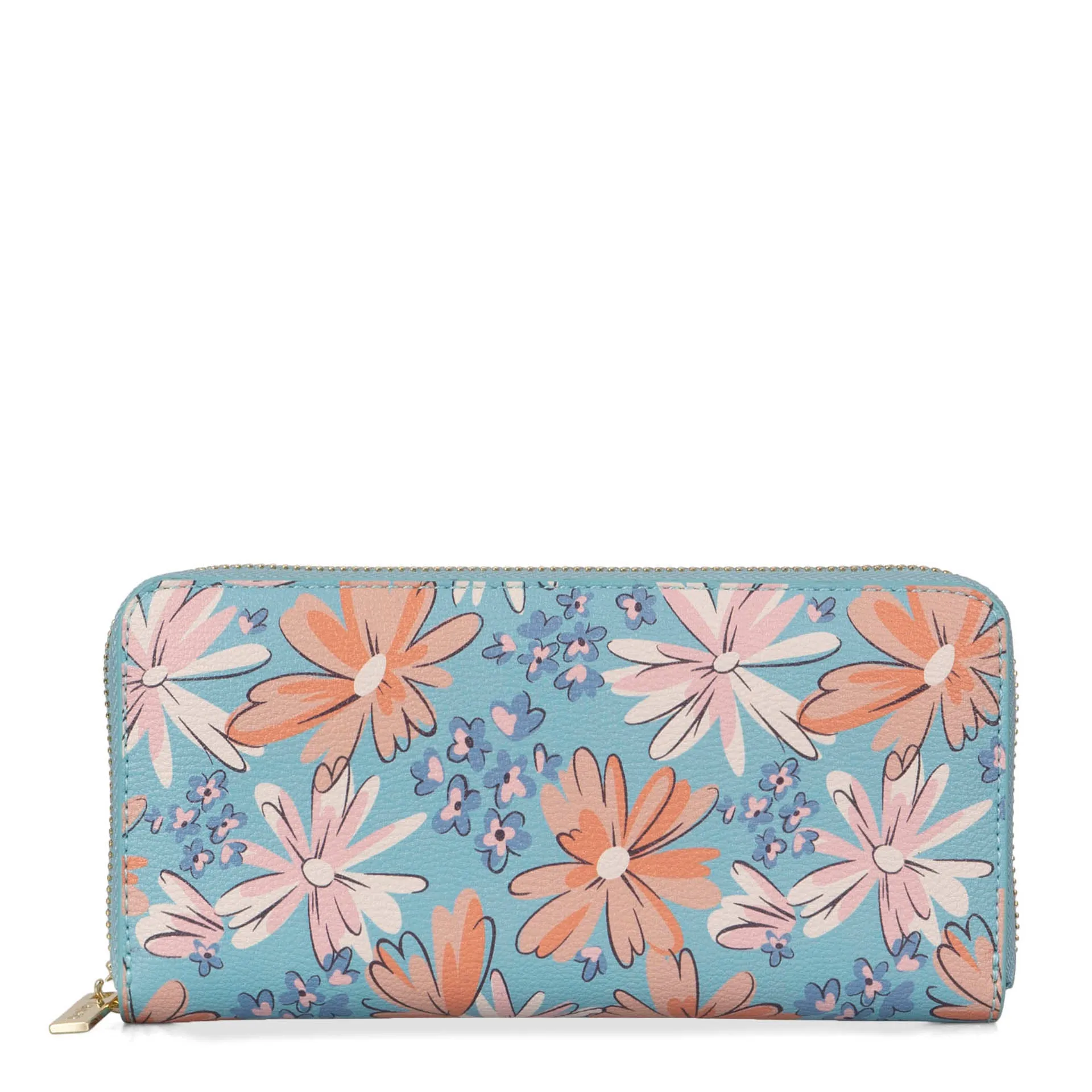 Nora RFID Floral Zip-Around Wallet